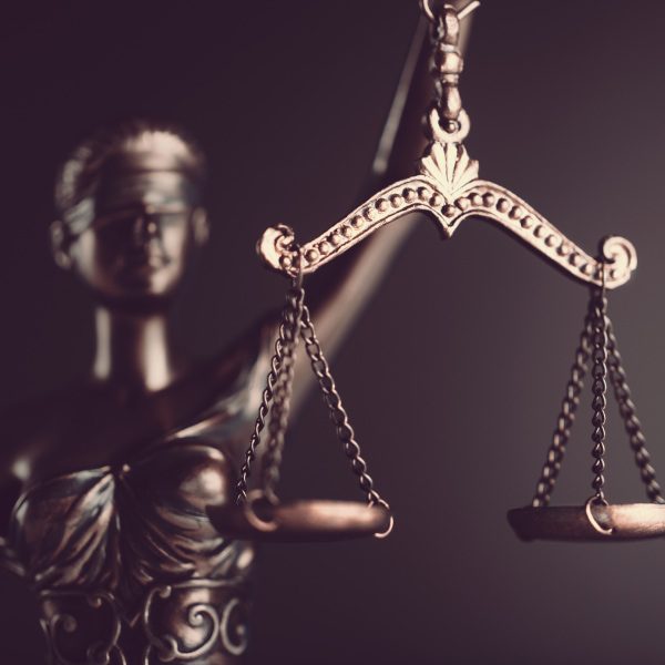 Symbolic statue of justice and fairness